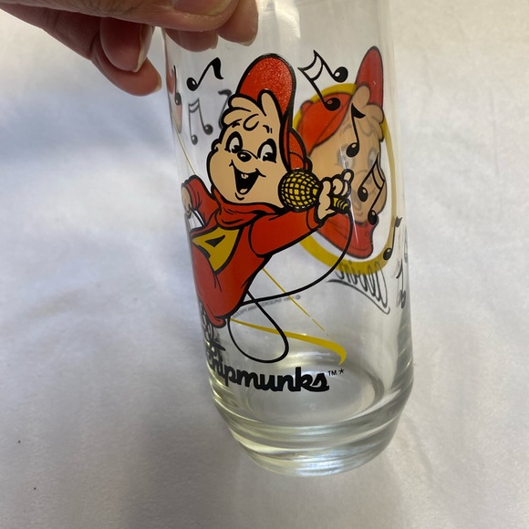 Vintage 1985 The Chipmunks Collectors Drinking Glass Set Of 3 ALVIN,SIMON,THEODO - Picture 10 of 16
